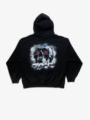 Life is Grim Streetwear Hoodie - Black | Back Design